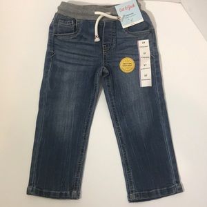 Cat & Jack straight 2T denim drawstring jeans